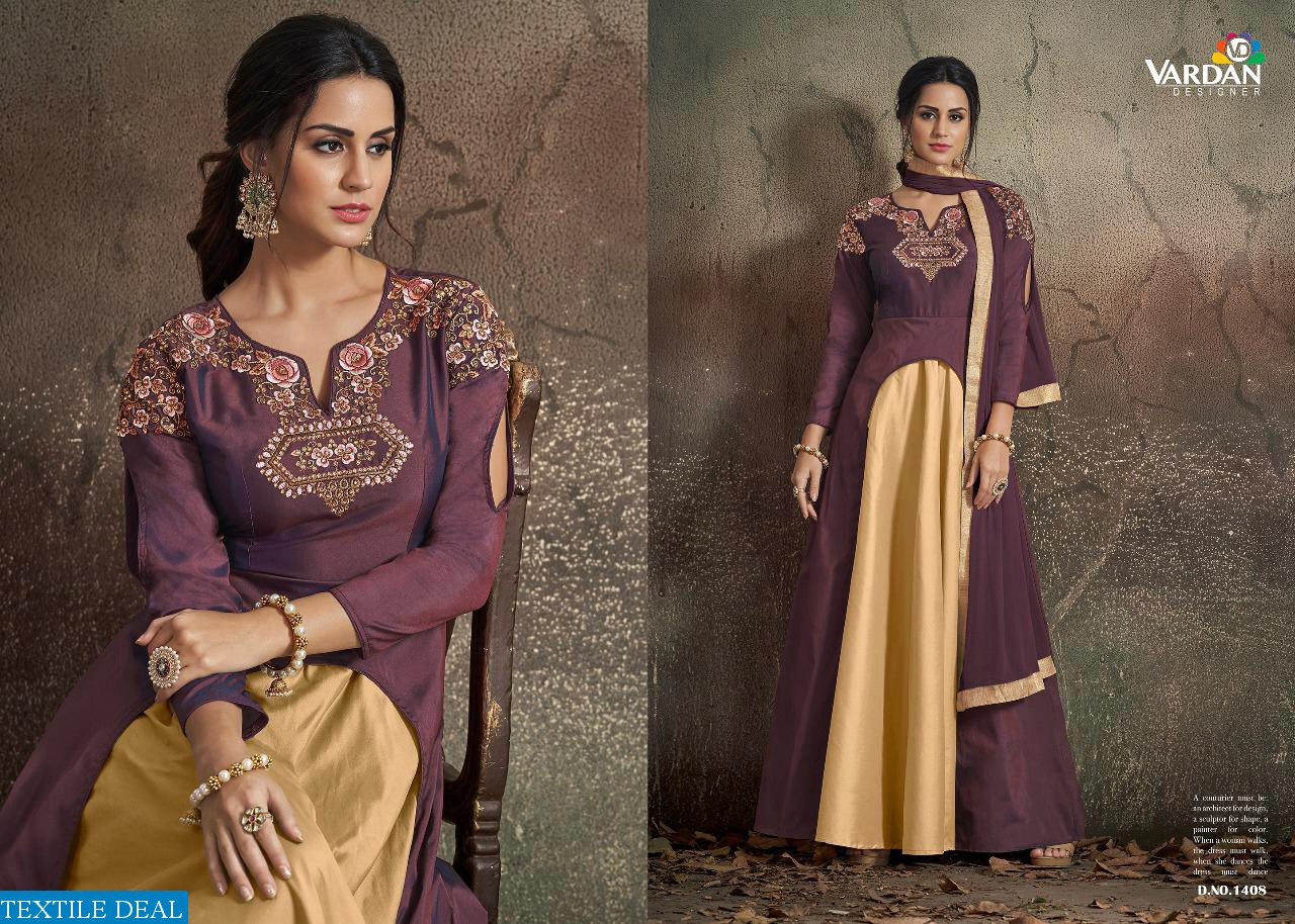 Vardan navya vol-14 Wholesale Ready made handwork Gowns