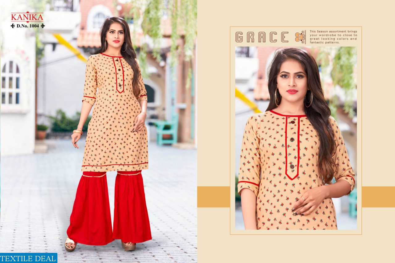 Kanika Sarara Wholesale Readymade 2 pcs Dresses