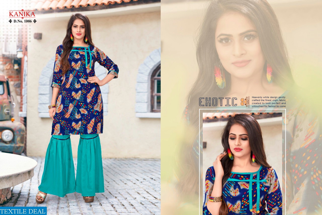 Kanika Sarara Wholesale Readymade 2 pcs Dresses