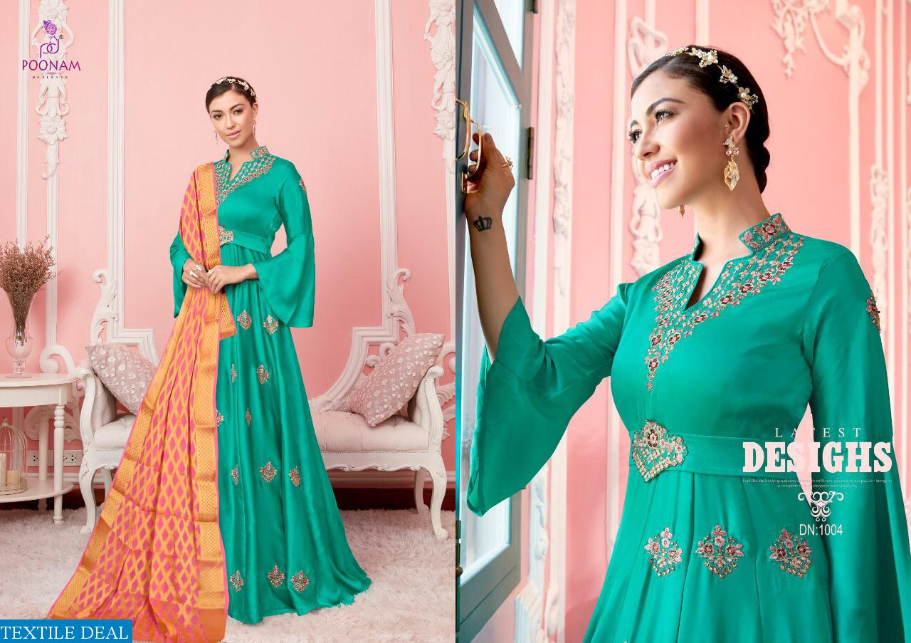 Poonam Amayra Wholesale Readymade Gown With Dupatta