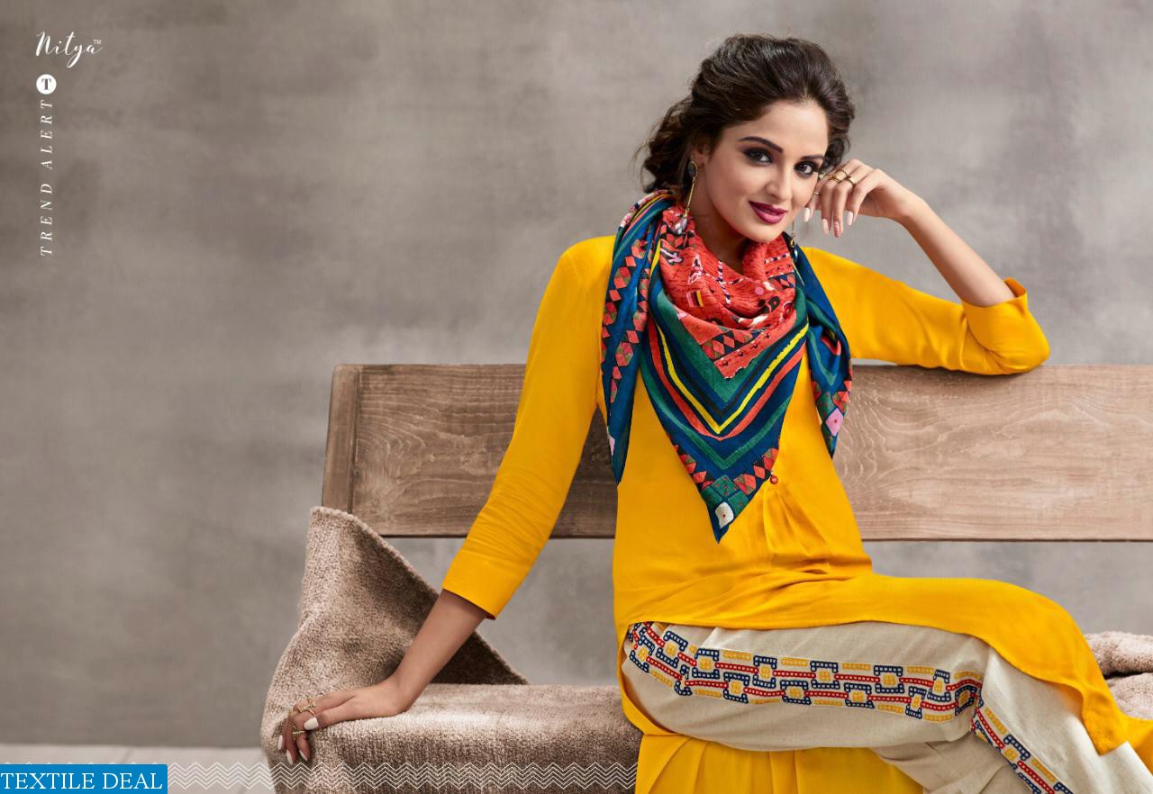 LT Nitya vol-39 nx Wholesale Readymade Kurti Bottom and Dupatta