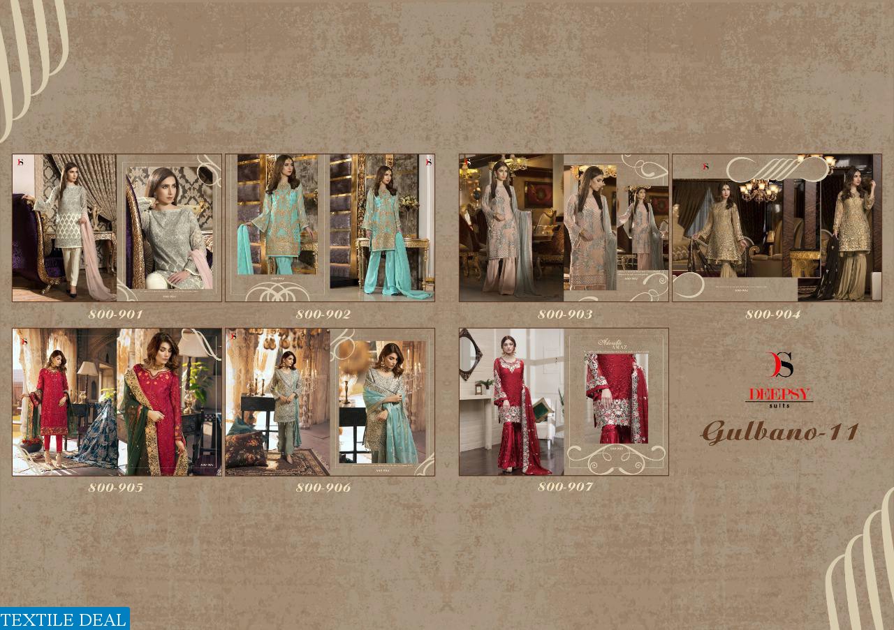 Deepsy Gulbano vol-11 Wholesale Pakistani Dresses