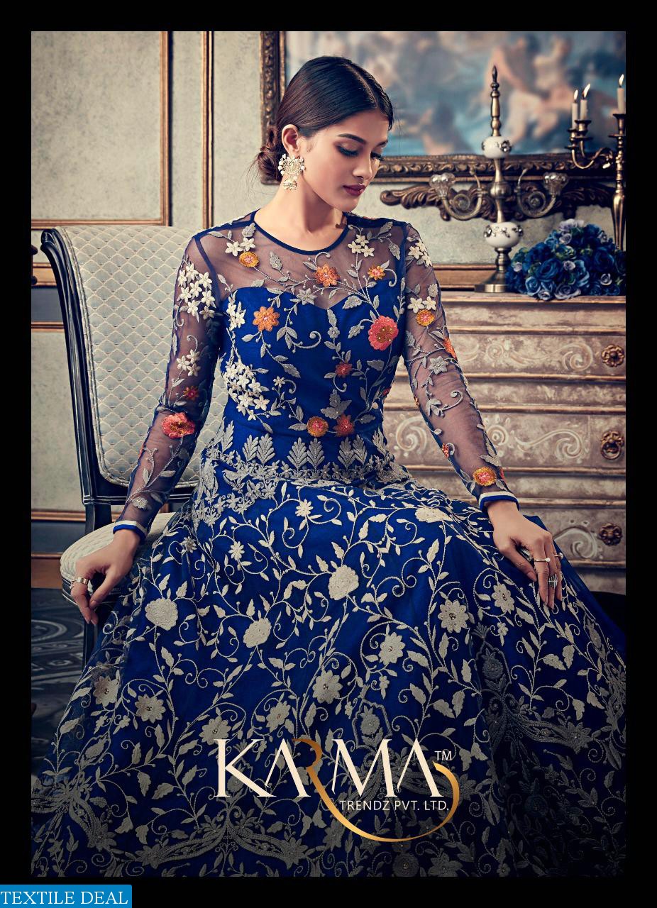 Karma 15030 Colour Wholesale Anarkali Salwar Suits