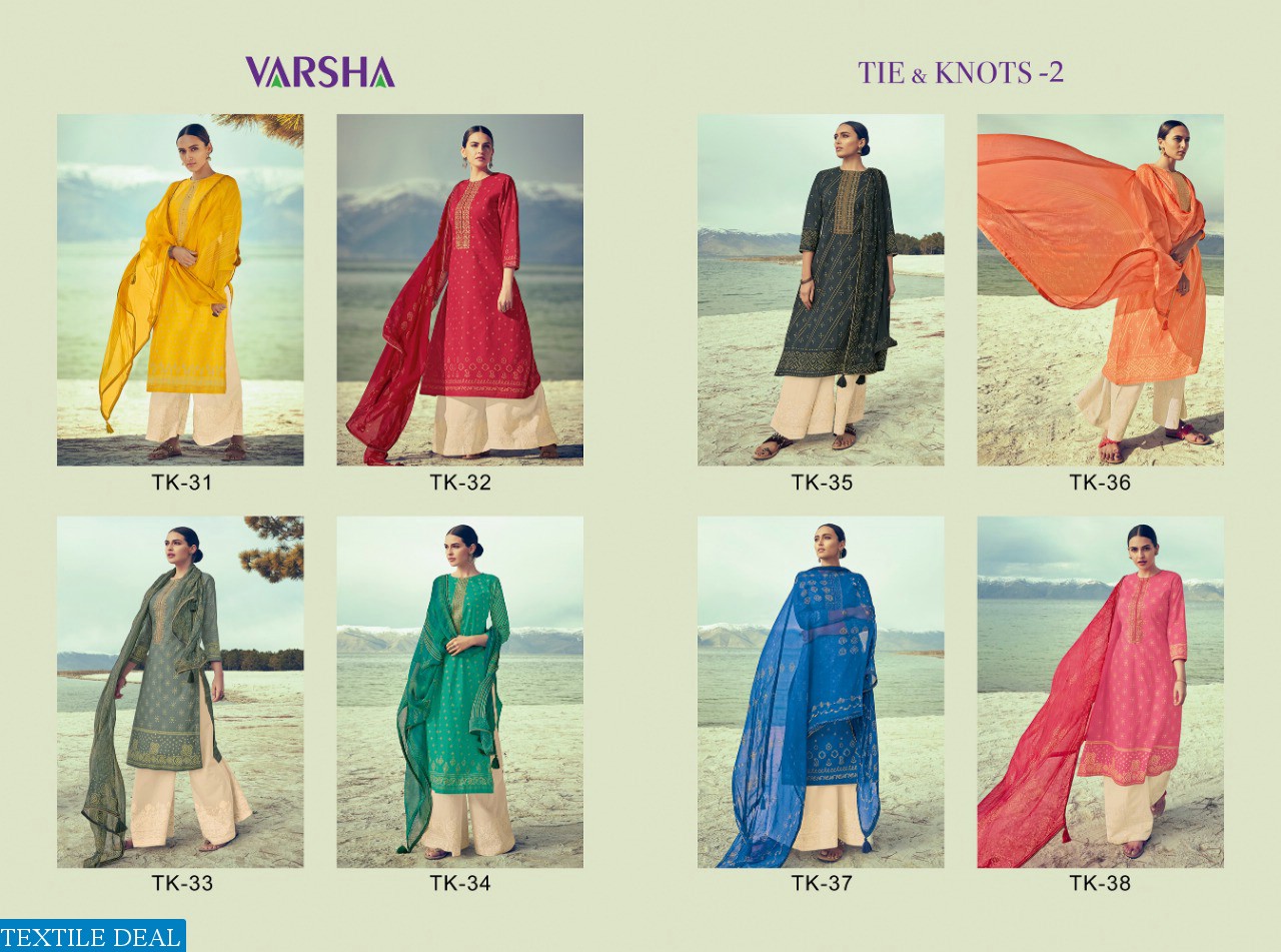 VARSHA TIE AND KNOTS VOL 2 COTTON BANDHNI PRINTED SALWAR SUITS CATALOG