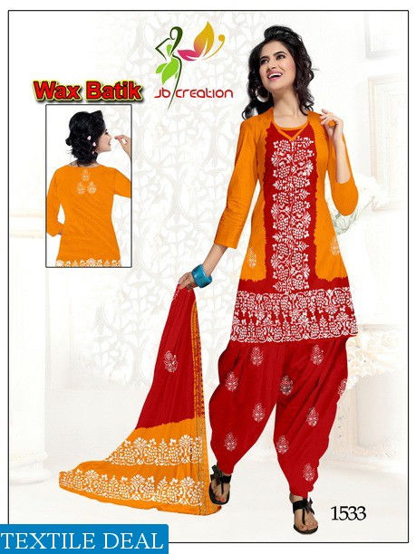 JB print Wax Batik Wholesale Bandhani Dress Material