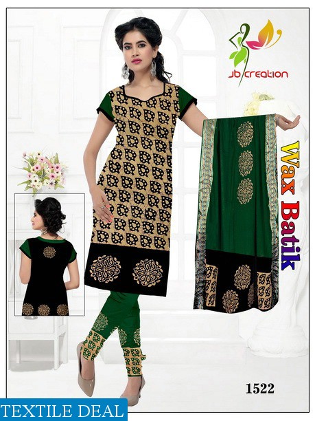 JB print Wax Batik Wholesale Bandhani Dress Material