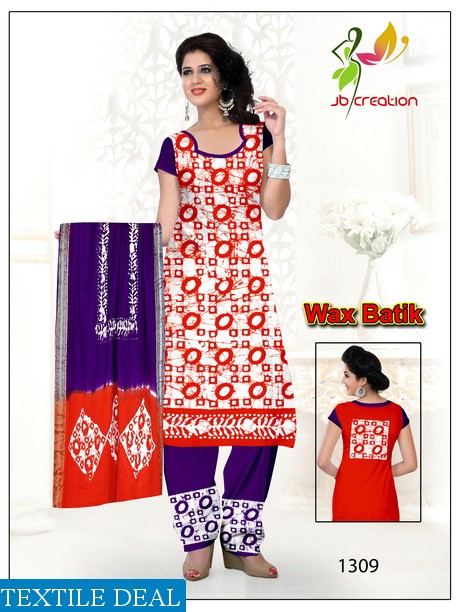 JB print Wax Batik Wholesale Bandhani Dress Material