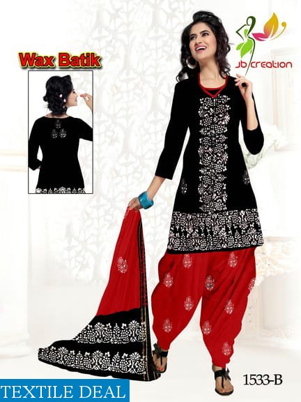 JB print Wax Batik Wholesale Bandhani Dress Material