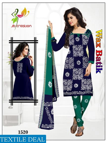 JB print Wax Batik Wholesale Bandhani Dress Material