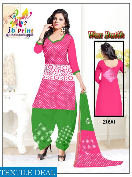 JB print Wax Batik Wholesale Bandhani Dress Material