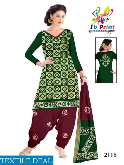 JB print Wax Batik Wholesale Bandhani Dress Material