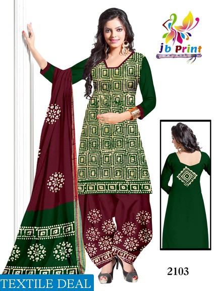 JB print Wax Batik Wholesale Bandhani Dress Material