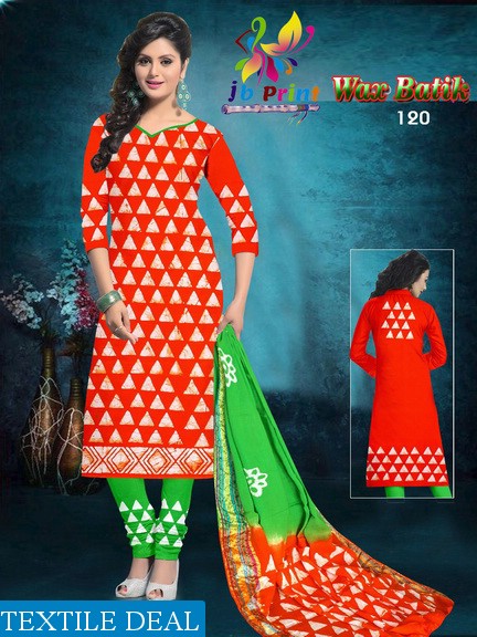 JB print Wax Batik Wholesale Bandhani Dress Material