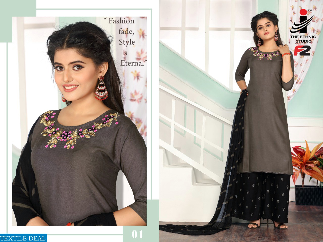 The Ethnic Studio F2 Wholesale Top and plazzo Concept