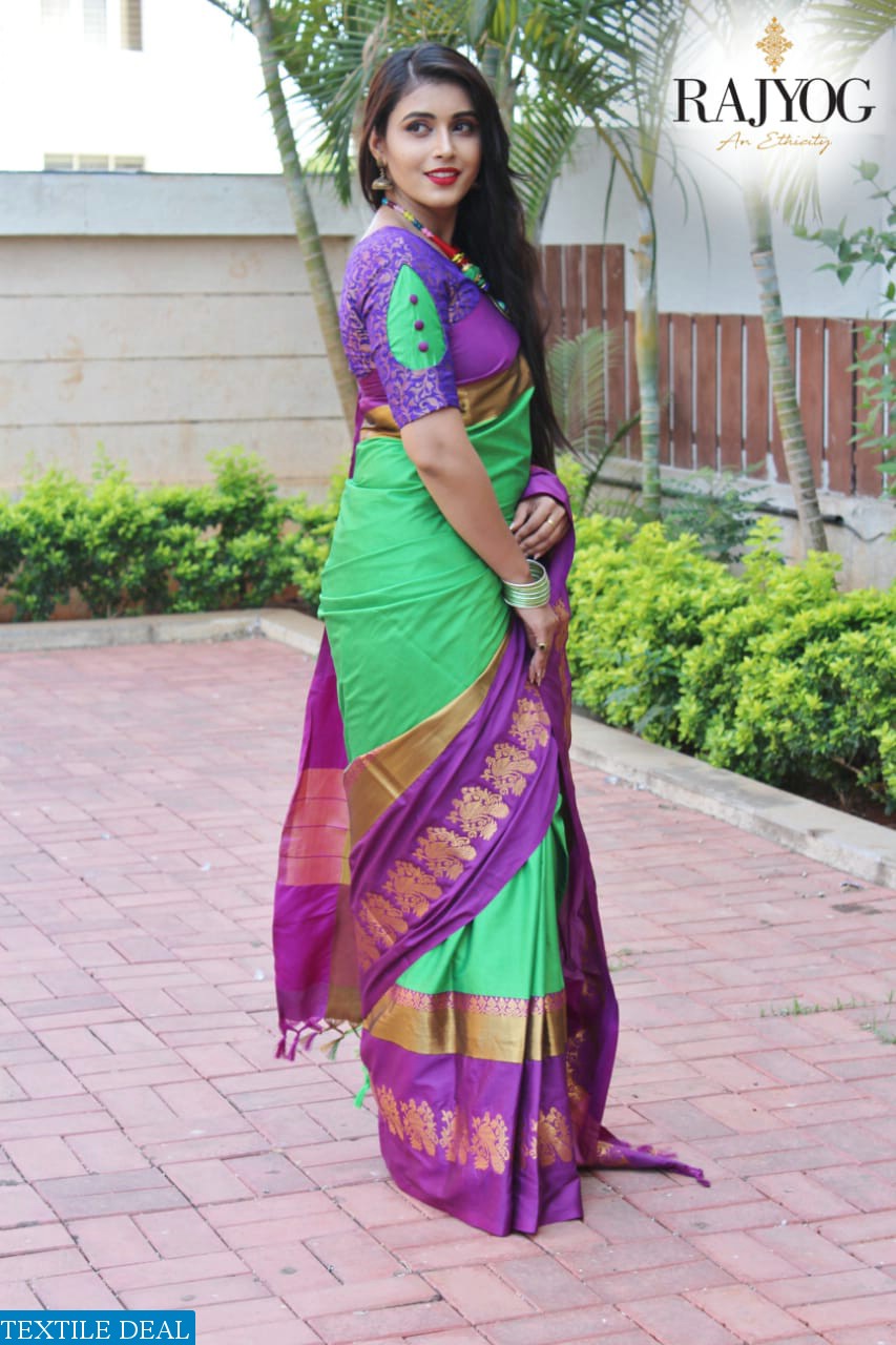 Rajyog Rich mayurika Wholesale Cotton Silk Sarees