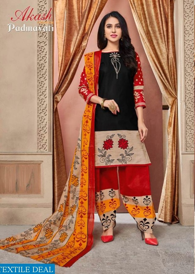 akash padmavati vol-6 Wholesale printed dress material
