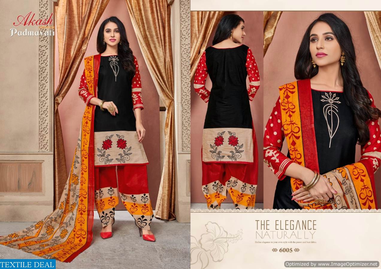 akash padmavati vol-6 Wholesale printed dress material