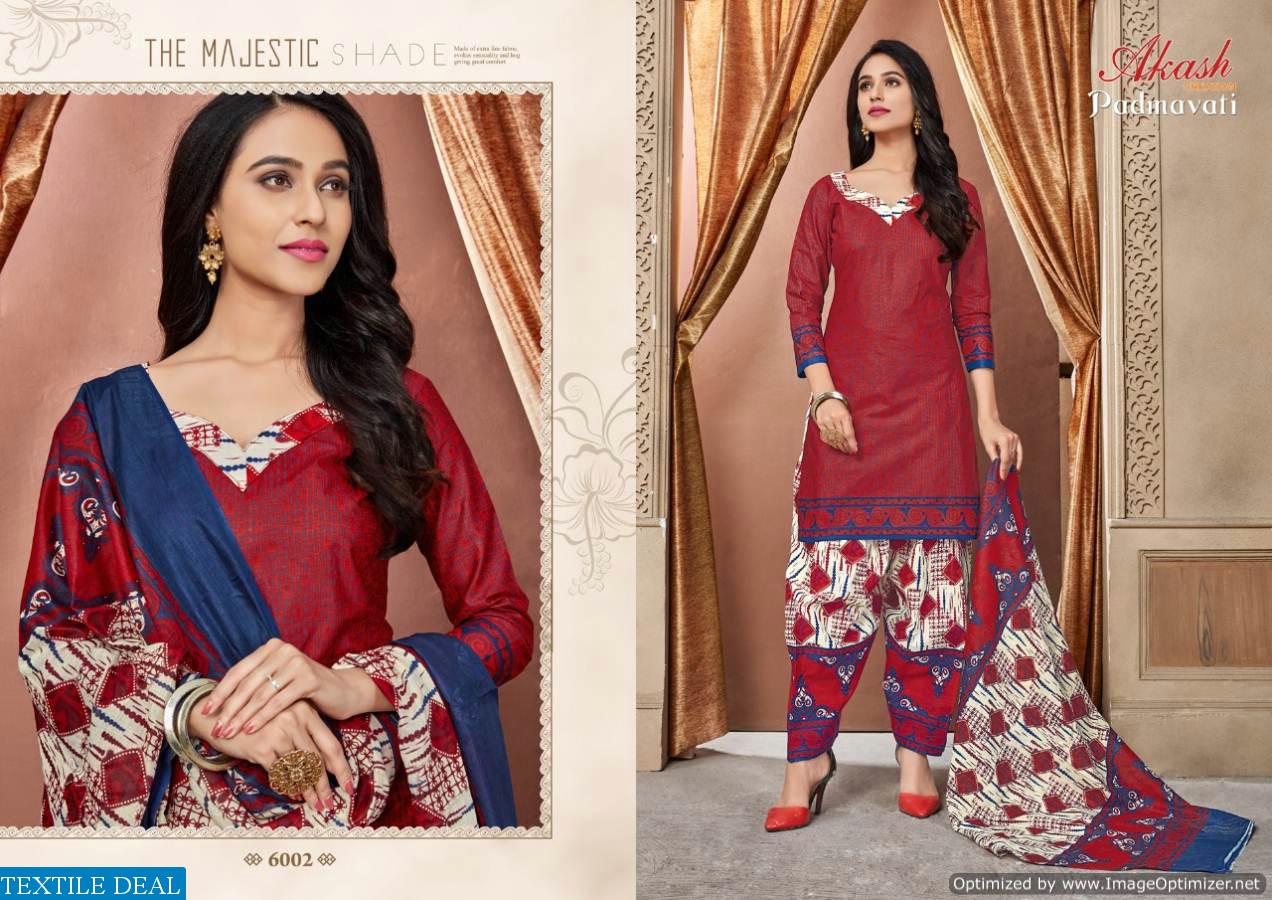 akash padmavati vol-6 Wholesale printed dress material