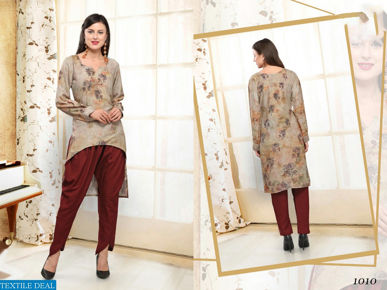 Aasvaa Divas vol-1 Wholesaler Ready Made Top And Bottom