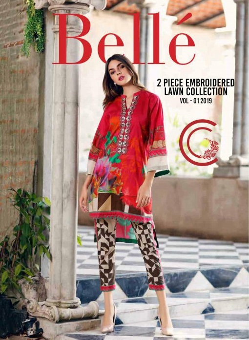 Charizma Belle two piece Embroidered shirt With Embroidered Trouser
