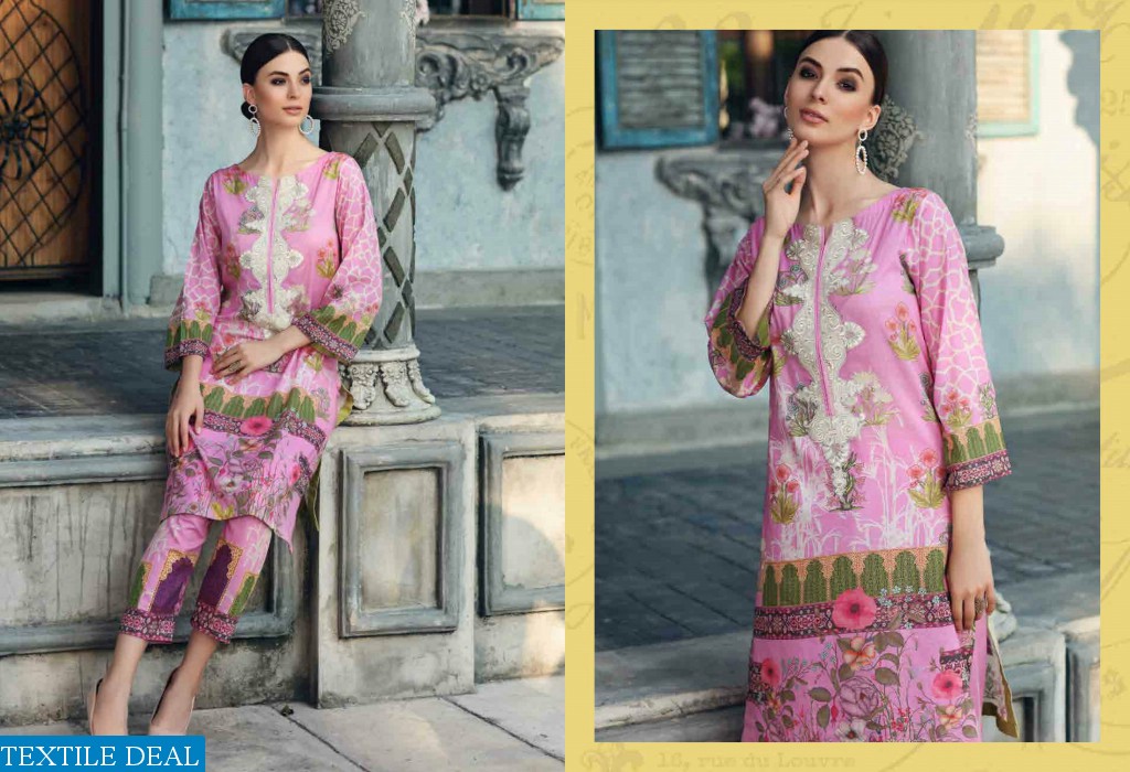 Charizma Belle two piece Embroidered shirt With Embroidered Trouser