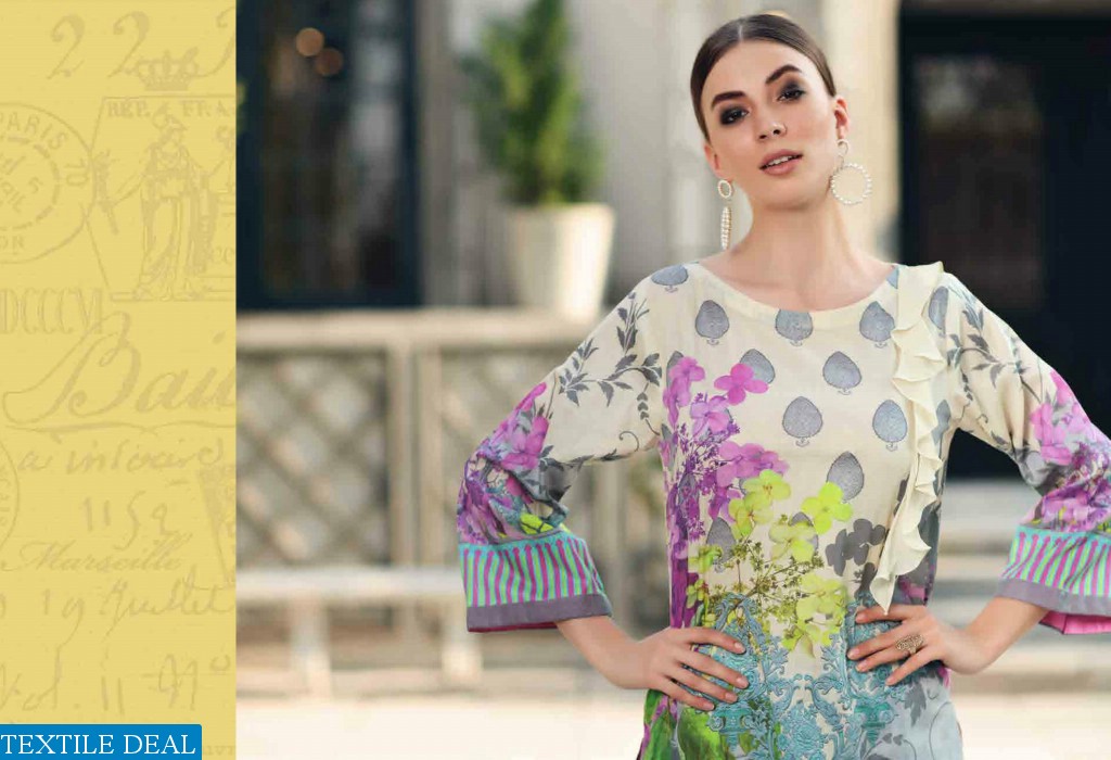 Charizma Belle two piece Embroidered shirt With Embroidered Trouser