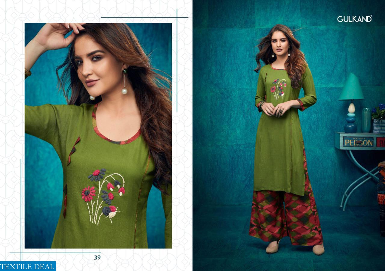 Gulkand Kitaab vol-2 Dealer Kurti With Free Size Plazzo