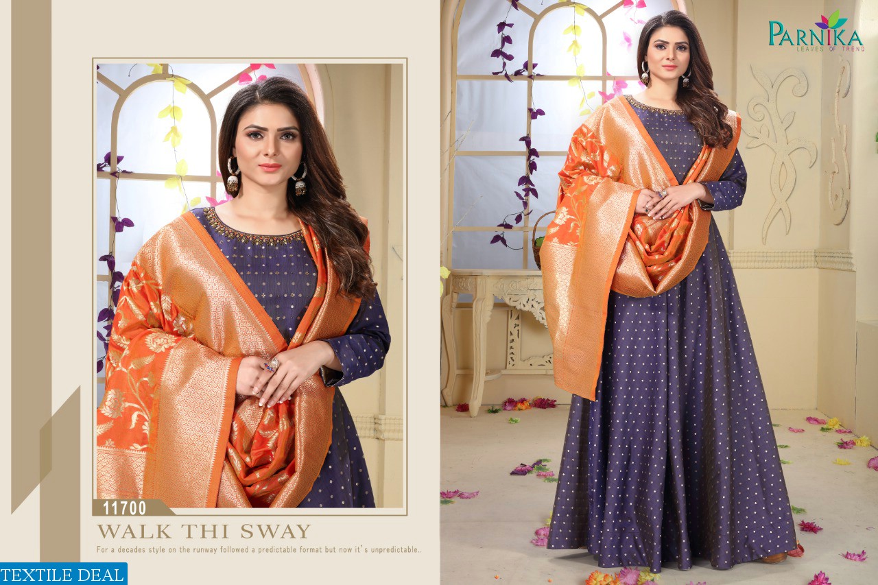 Parnika Gown Banrasi Dupatta Ready Made Collection
