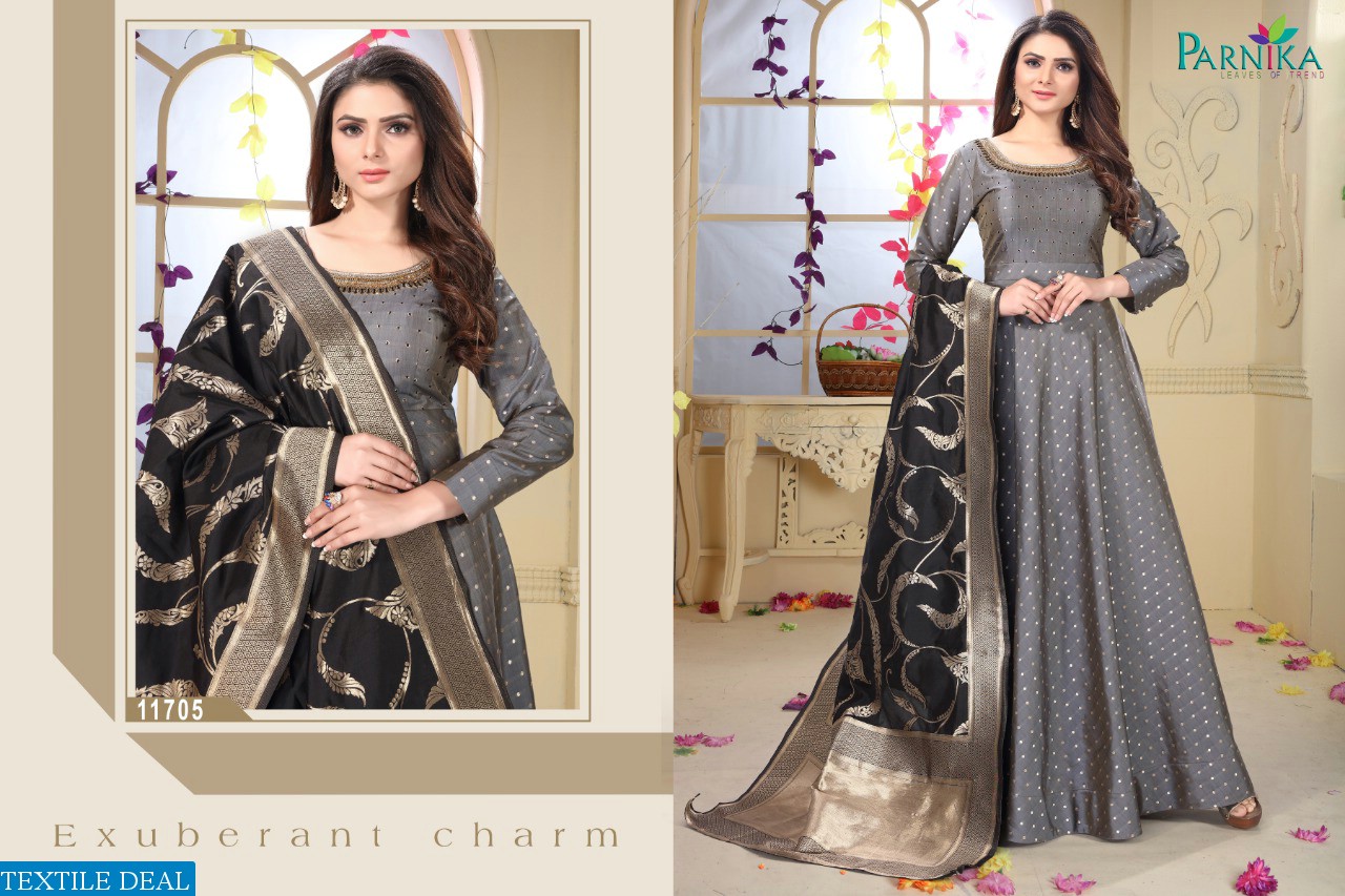 Parnika Gown Banrasi Dupatta Ready Made Collection