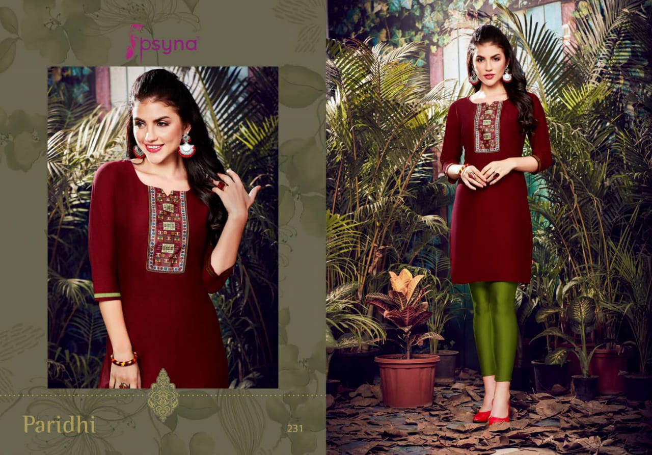 PSYNA PARIDHI VOL 23 SIMPLE READYMADE KURTIS AT CHEAPEST RATE