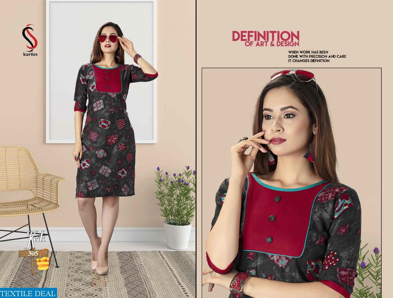 SS Kriti Wholesaler Printed Kurtis