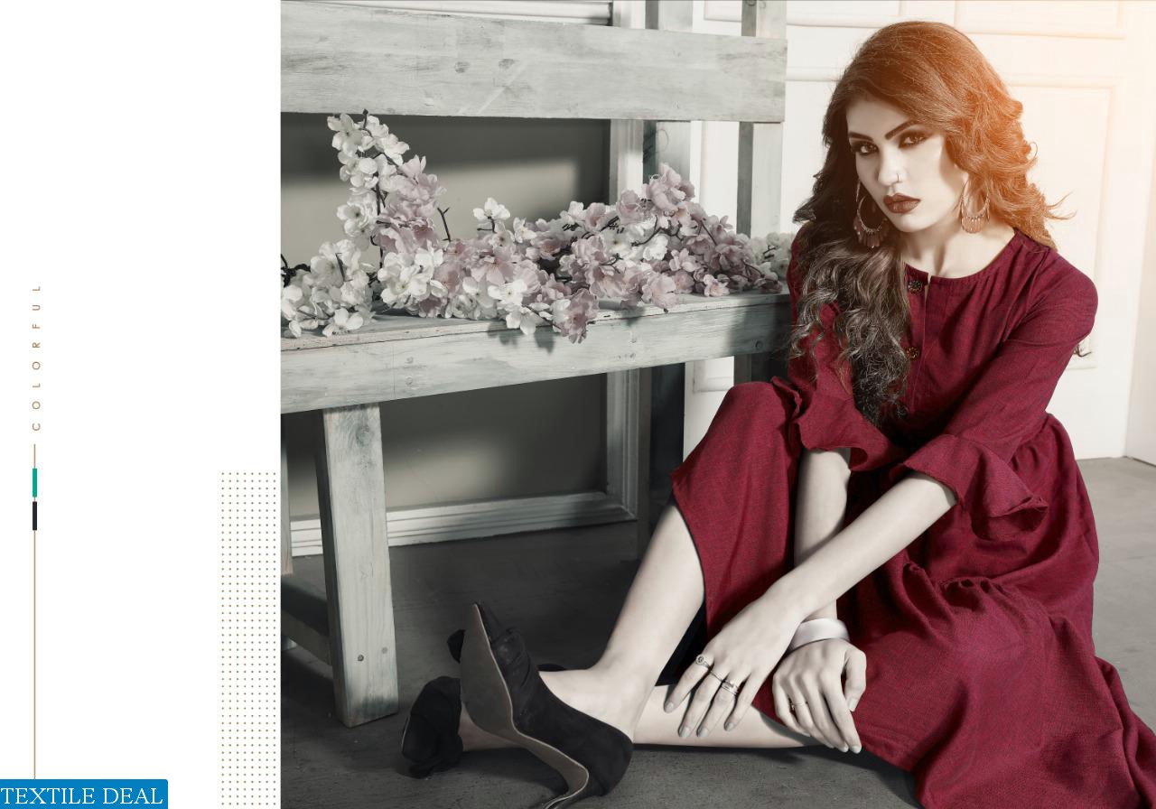 Rani Trendz Top Model vol-5 Ready Made Cotton Slub Kurtis