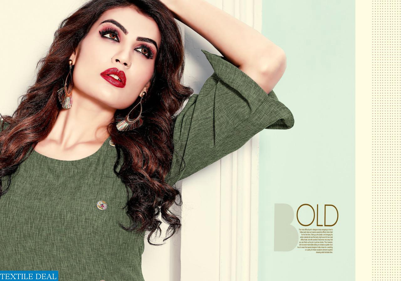 Rani Trendz Top Model vol-5 Ready Made Cotton Slub Kurtis