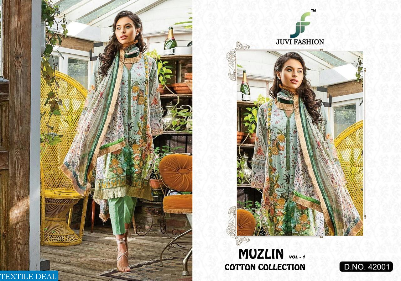 Juvi Muzlin Vol-1 Cotton Collection Wholesaler Pakistani Dresses