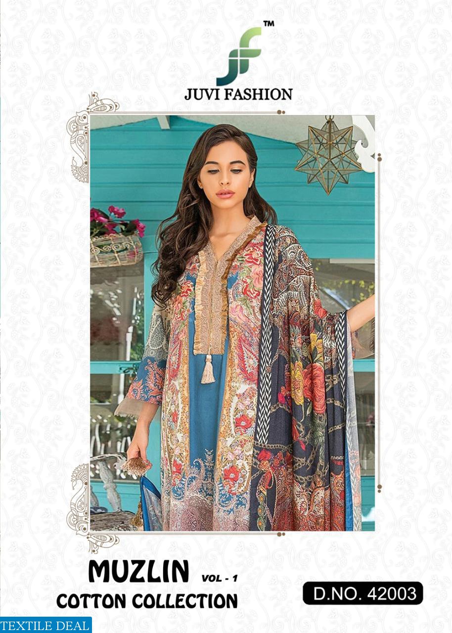 Juvi Muzlin Vol-1 Cotton Collection Wholesaler Pakistani Dresses