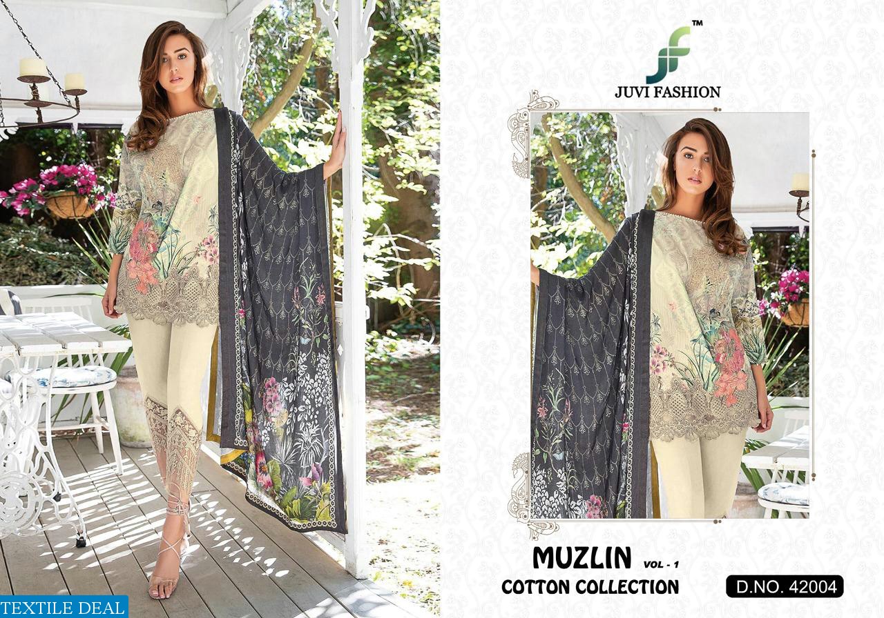 Juvi Muzlin Vol-1 Cotton Collection Wholesaler Pakistani Dresses