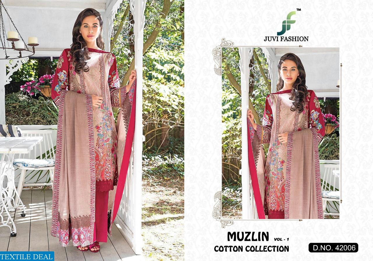 Juvi Muzlin Vol-1 Cotton Collection Wholesaler Pakistani Dresses