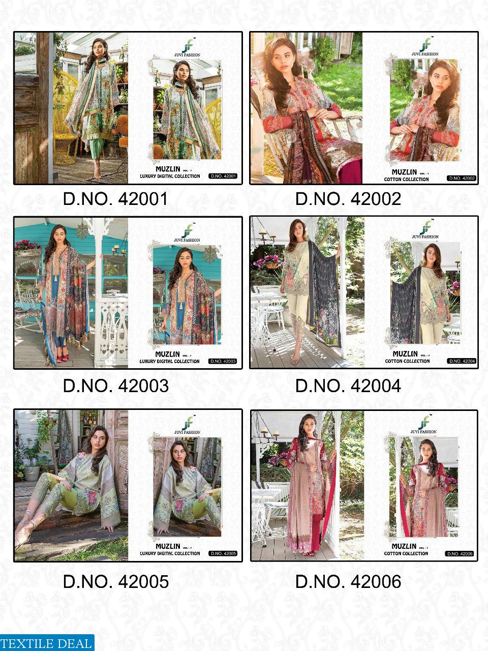 Juvi Muzlin Vol-1 Cotton Collection Wholesaler Pakistani Dresses