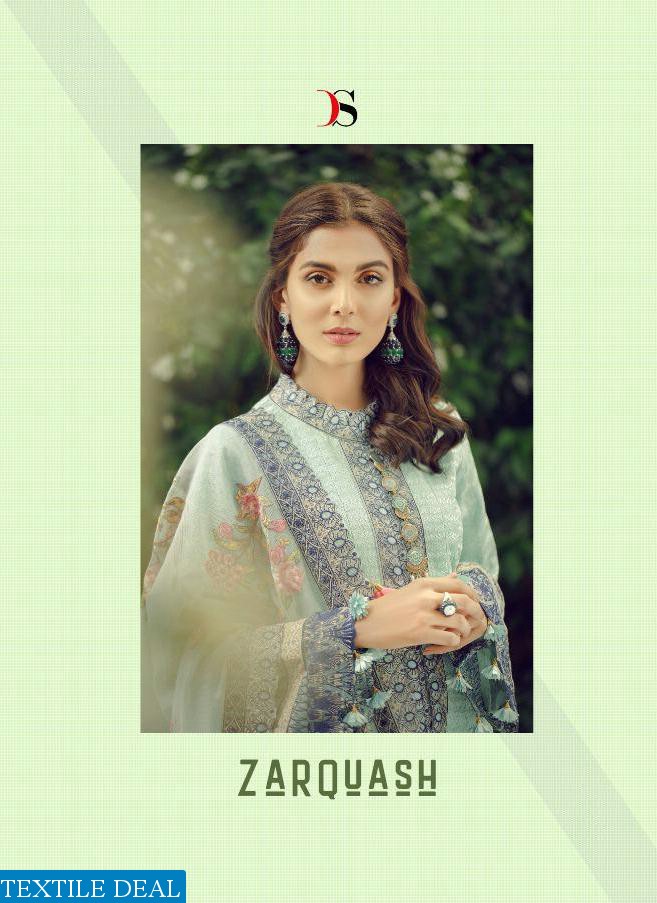DEEPSY SUITS LAUNCH ZARQUASH COTTON PAKISTANI SUITS TRADER