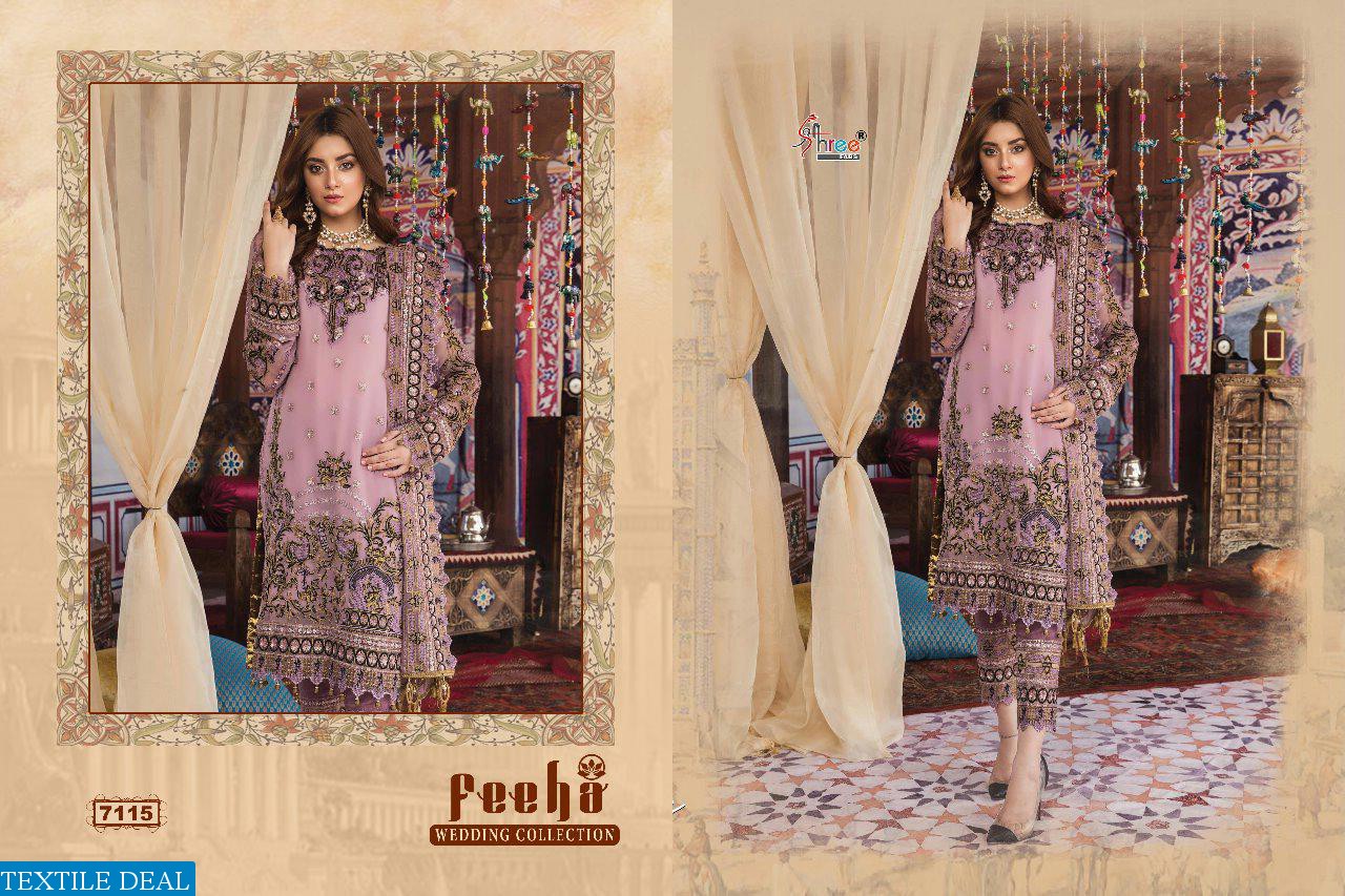SHREE FABS PRESENT FEEHA GEORGETTE NET WITH HEAVY EMBRODAIRY SALWAR SUIT TRADER