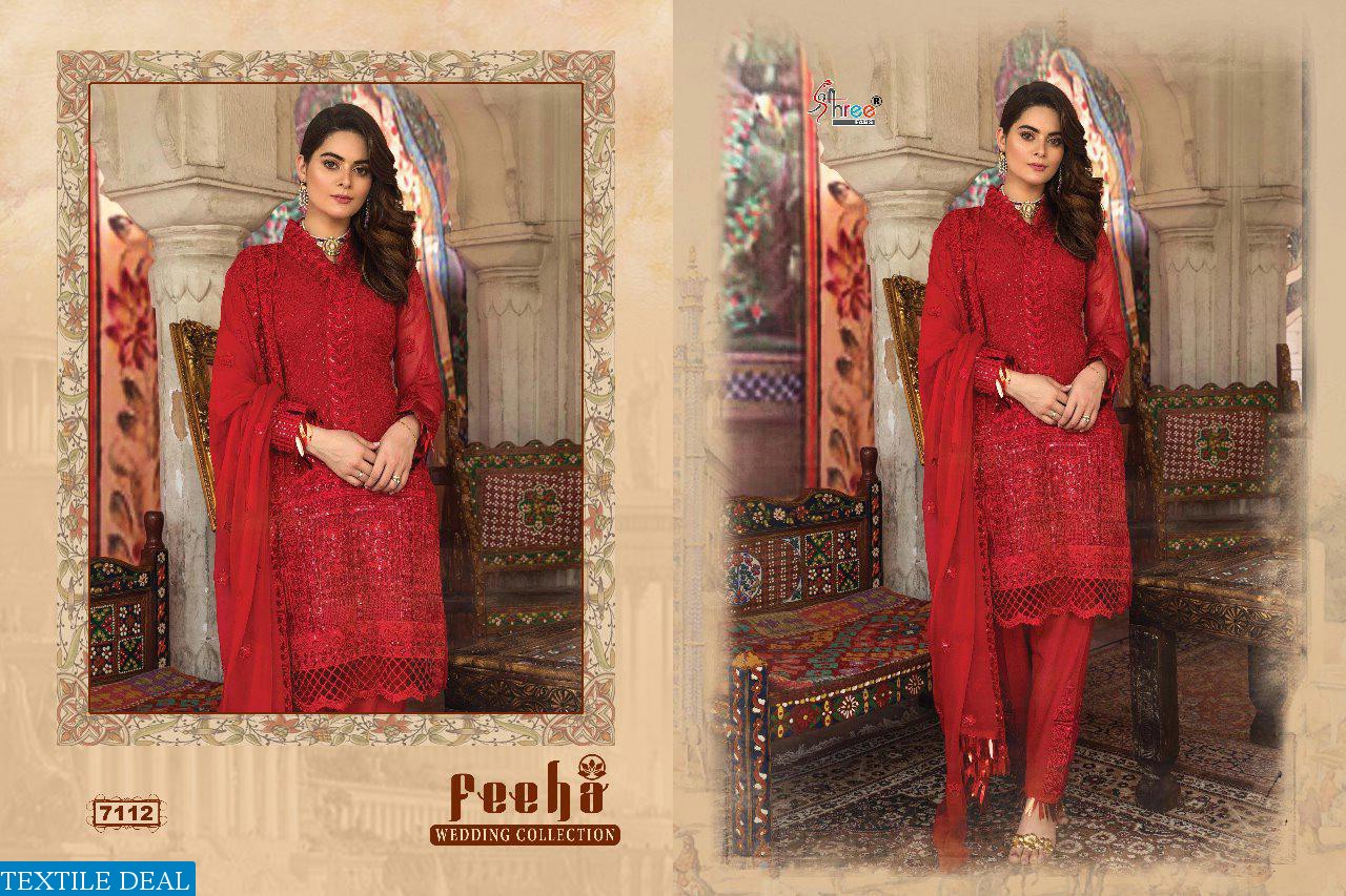 SHREE FABS PRESENT FEEHA GEORGETTE NET WITH HEAVY EMBRODAIRY SALWAR SUIT TRADER