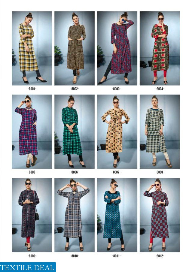S more checks vol-8 Wholesale ready made kurtis