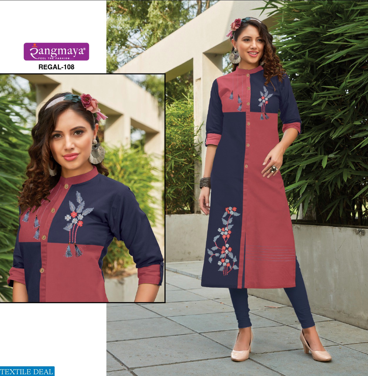 RANGMAYA LAUNCH RAGAL LINEN COTTON DESIGNER KURTI ONLINE SHOPPING