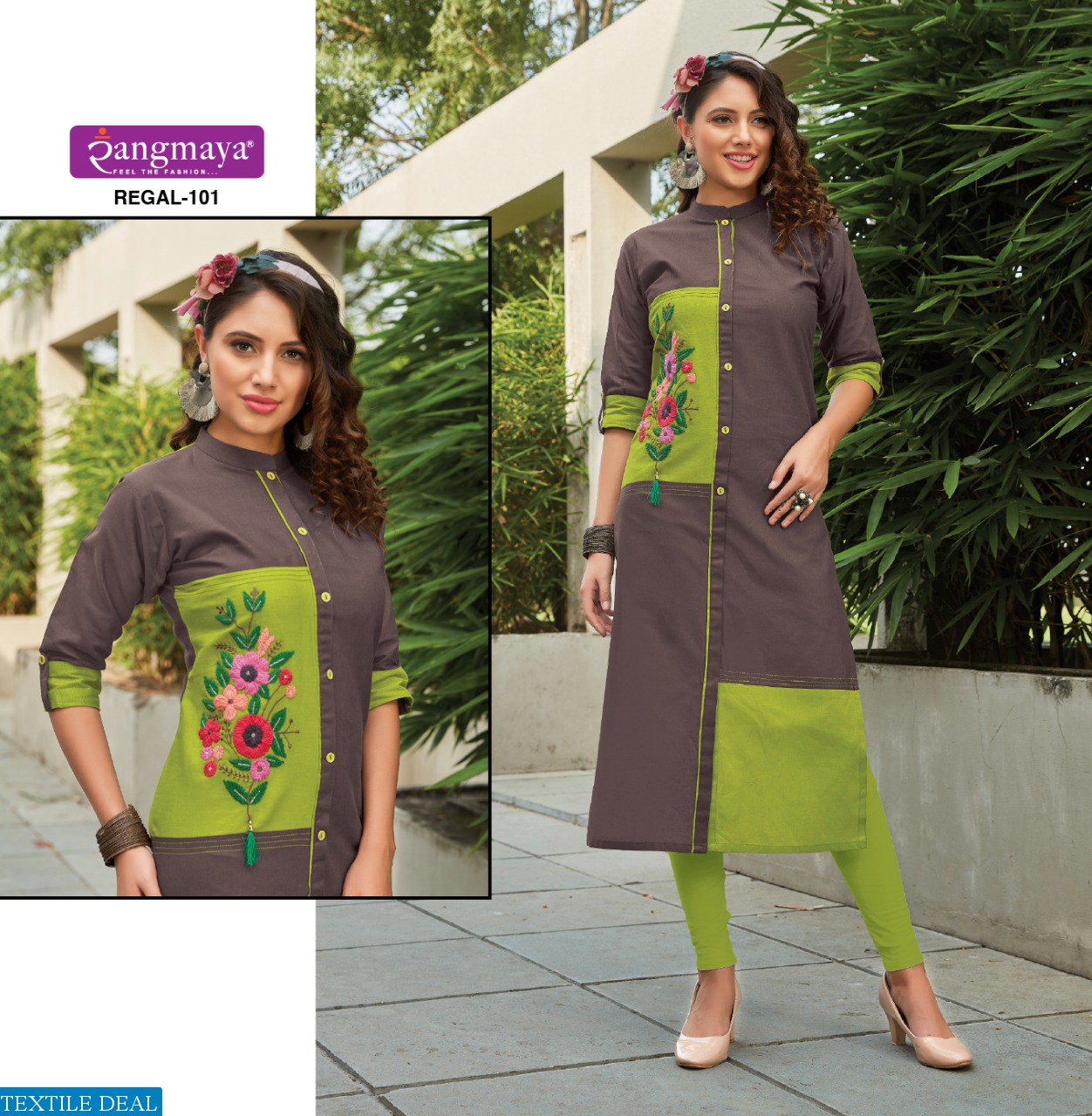 RANGMAYA LAUNCH RAGAL LINEN COTTON DESIGNER KURTI ONLINE SHOPPING