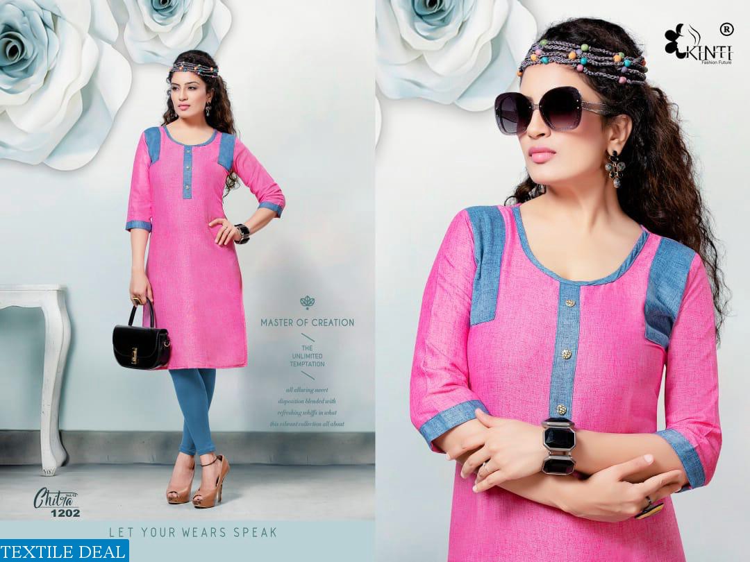kinti Chitra Vol-12 Wholesaler Tunics And Tops