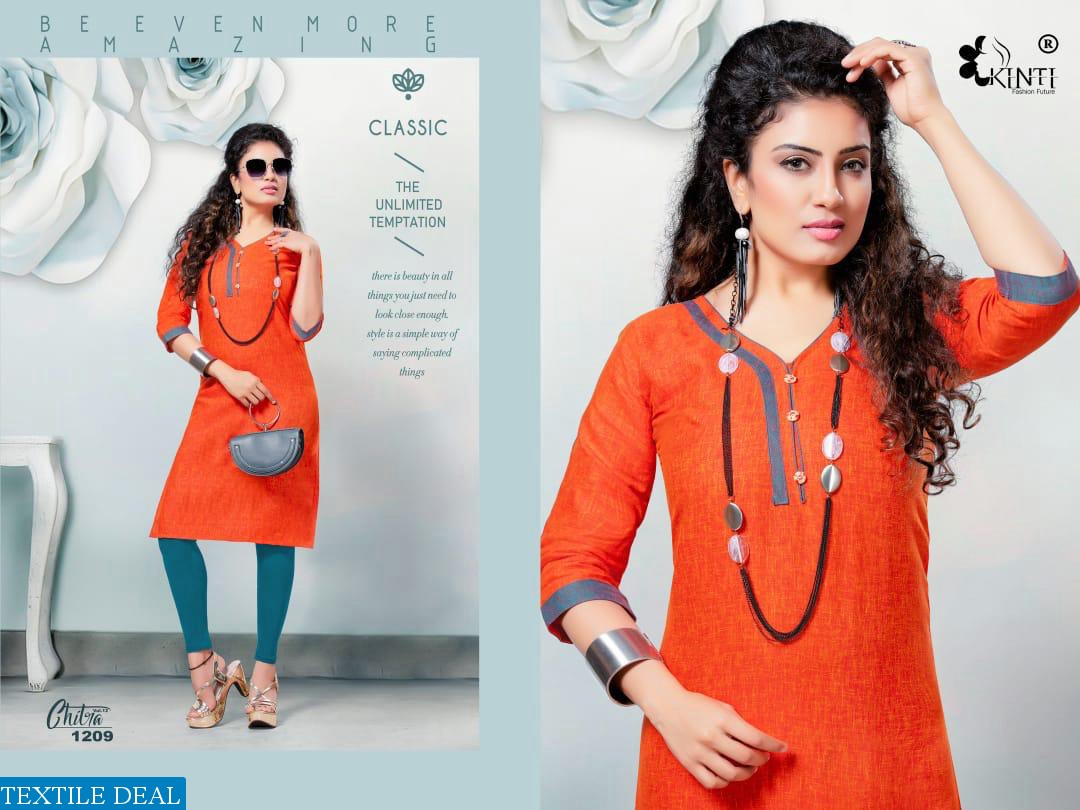 kinti Chitra Vol-12 Wholesaler Tunics And Tops