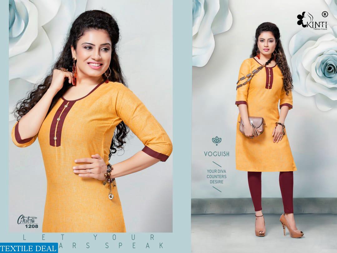 kinti Chitra Vol-12 Wholesaler Tunics And Tops