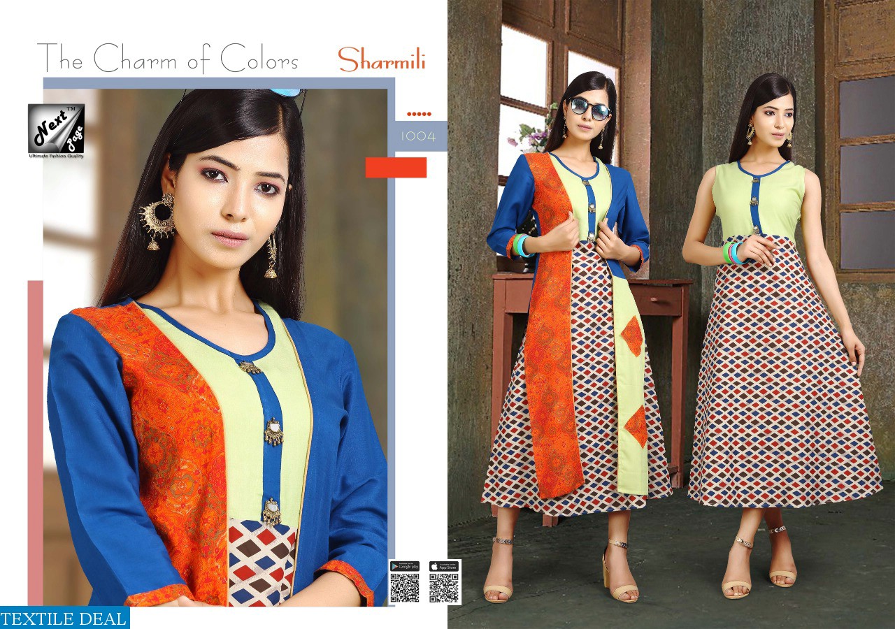 Next Page Sharmili Ready Made Anarkali Kurtis
