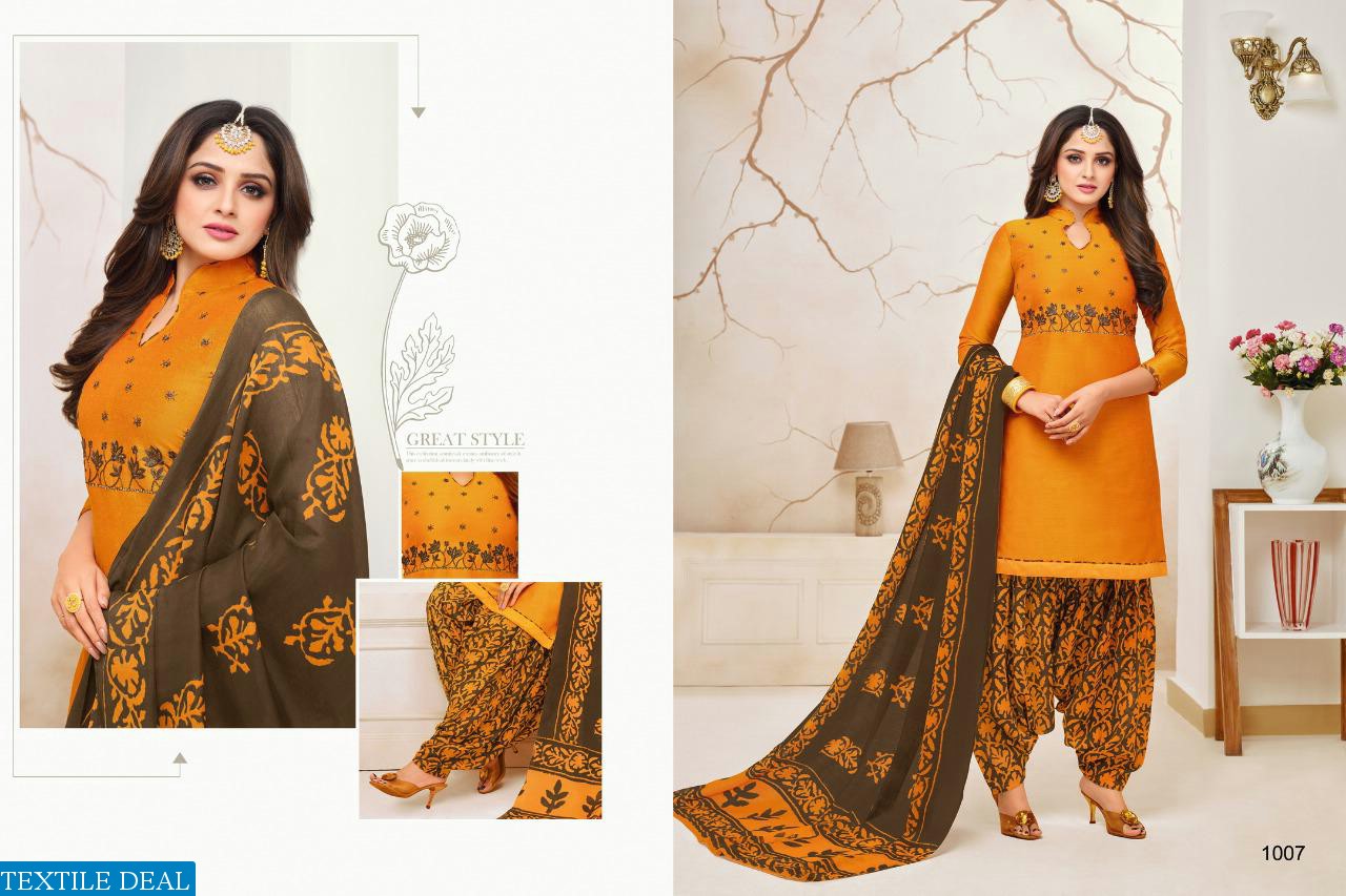 Shagun Pani Puri Cotton Work Dress material Online Shopping