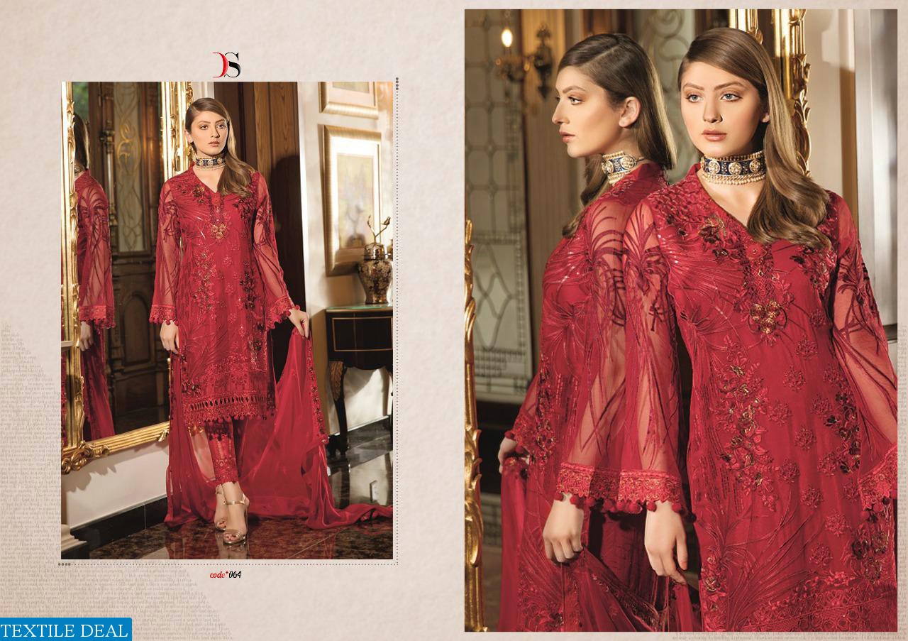 DEEPSY PRESENTING RAMSHA VOL 2 GEORGETTE EMBROIDERY WORK SUIT TRADER